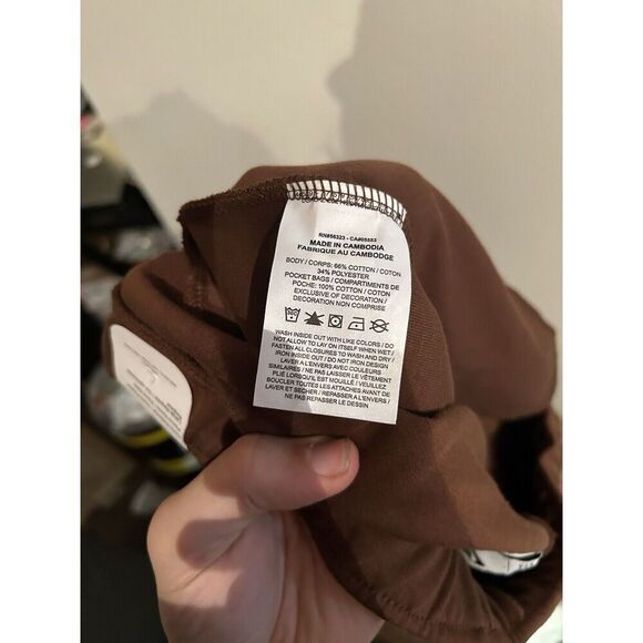 NIKE SPORTSWEAR TECH FLEECE MENs Large BUNGEE PANTS JOGGERS Brown DQ4312 - Picture 8 of 9